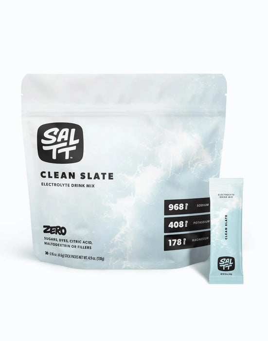 Clean Slate (Unflavoured) Electrolyte Drink Mix - 30 Sticks - Yo Keto