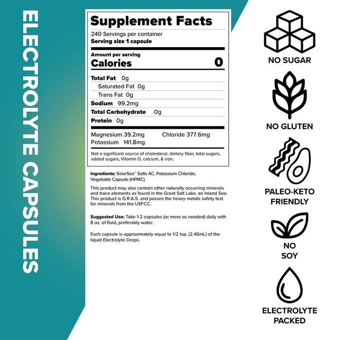 Electrolyte Capsules - 240 Serves - Yo Keto